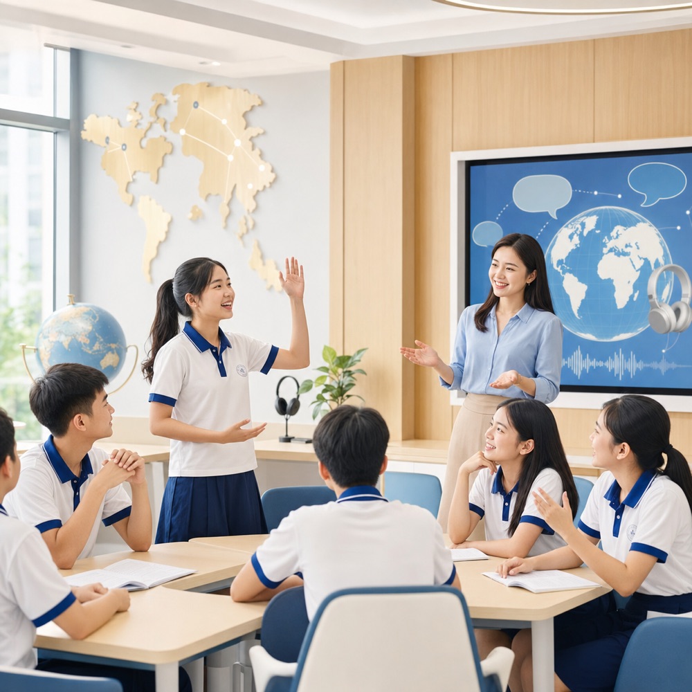 Lớp học Tiếng Anh tương tác tại Á Đông